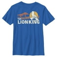 thumbnail image 1 of Boy's Lion King Classic Pride Lands  Graphic Tee Royal Blue Large, 1 of 5