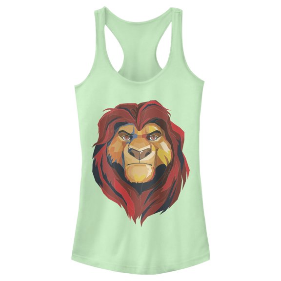 Boy's Lion King Geometric Mufasa Portrait Graphic Tee Athletic Heather Large