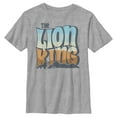 thumbnail image 1 of Boy's Lion King Groovy Silhouette Logo  Graphic Tee Athletic Heather Medium, 1 of 5