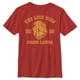 thumbnail image 1 of Boy's Lion King King's Mane 2019 Graphic Tee Red Medium, 1 of 4