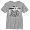 thumbnail image 1 of Boy's Lion King No Worries Cartoon Graphic Tee Athletic Heather Medium, 1 of 4