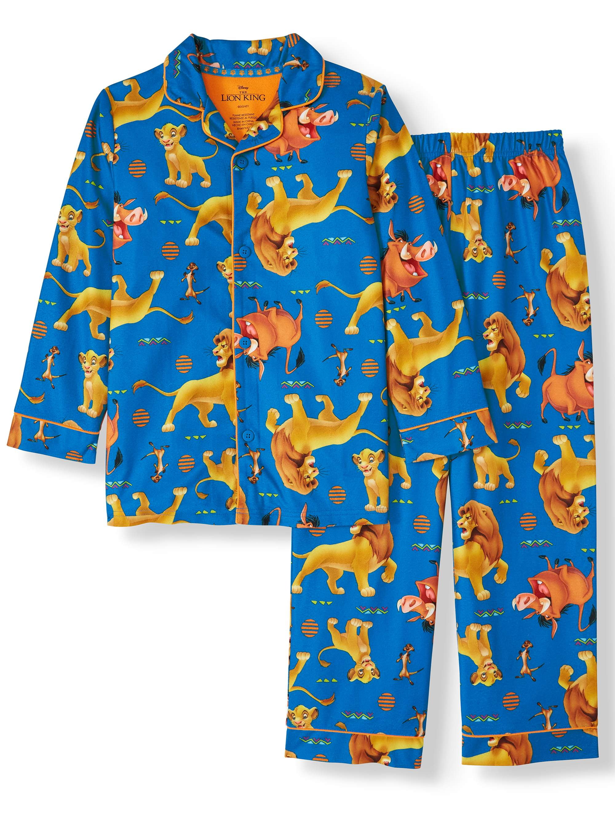 Boy s Lion King Pajama Coat Set Little Boy Big Boy