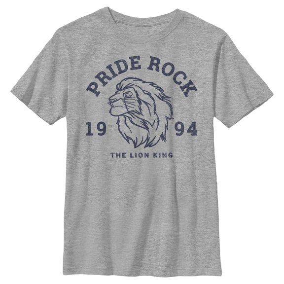 Boy's Lion King Pride Rock 1994 Graphic Tee Athletic Heather X Large