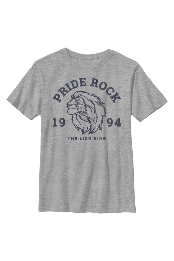 Boy's Lion King Pride Rock 1994 Graphic Tee Athletic Heather X Large