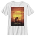 thumbnail image 1 of Boy's Lion King Pride Rock Movie Poster Graphic Tee White Small, 1 of 4