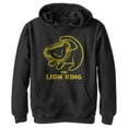 thumbnail image 1 of Boy's Lion King Rafiki Drawing  Pull Over Hoodie Black Small, 1 of 4