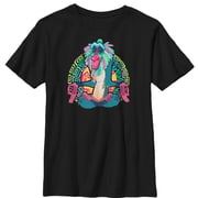 Boy's Lion King Rafiki Geometric Rainbow Graphic Tee Black X Small