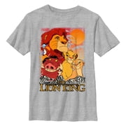 Boys Lion King Retro Distressed Friends Graphic T-Shirt