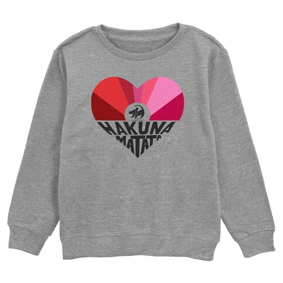 Boy's Lion King Simba Hakuna Matata Heart  Sweatshirt