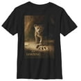 thumbnail image 1 of Boy's Lion King Simba Paw Movie Poster  Graphic Tee Black Small, 1 of 4