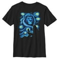 thumbnail image 1 of Boy's Lion King Starry Night Pride Rock Graphic Tee Black X Small, 1 of 4
