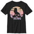 thumbnail image 1 of Boy's Lion King Sunset Pride Rock Pose  Graphic Tee Black Large, 1 of 4