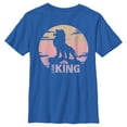 thumbnail image 1 of Boy's Lion King Sunset Pride Rock Pose  Graphic Tee Royal Blue Medium, 1 of 5