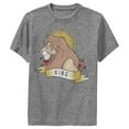thumbnail image 1 of Boy's Lion King Valentine Simba King  Performance Graphic Tee Charcoal Heather Medium, 1 of 4