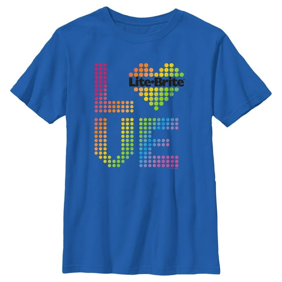 Boy's Lite-Brite Rainbow Retro Love Graphic T-Shirt