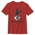thumbnail image 1 of Boy's Looney Tunes Bugs Gradient Paint  Graphic Tee Red Medium, 1 of 3