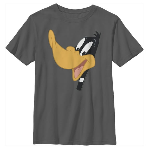 Boy's Looney Tunes Daffy Duck Smile Graphic Tee Charcoal X Small