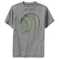 thumbnail image 1 of Boy's Lost Gods Abstract Green Baseball Performance Graphic Tee Charcoal Heather Large, 1 of 4