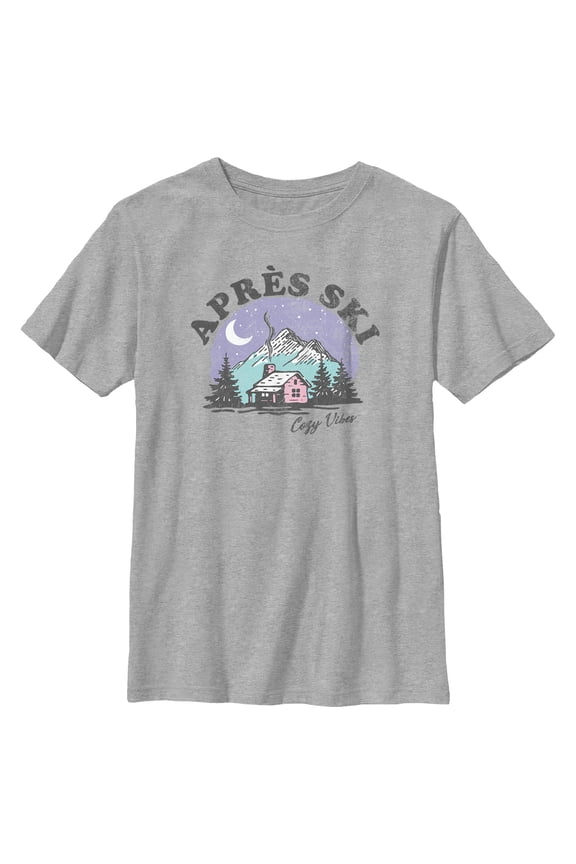 Boy's Lost Gods Après Ski  Graphic Tee Athletic Heather Medium