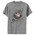 thumbnail image 1 of Boy's Lost Gods Baseball Shattered Pieces  Performance Graphic Tee Charcoal Heather Medium, 1 of 4