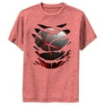 thumbnail image 1 of Boy's Lost Gods Basketball Ripped Performance Graphic Tee Red Heather Large, 1 of 4