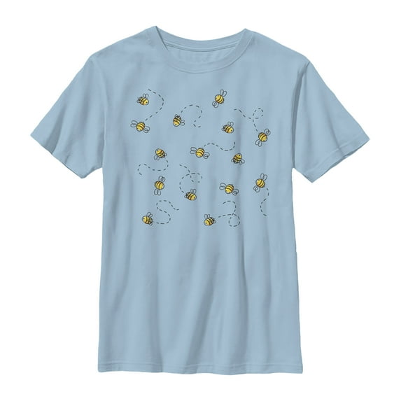 Boy's Lost Gods Bee Dance Graphic Tee Light Blue Large
