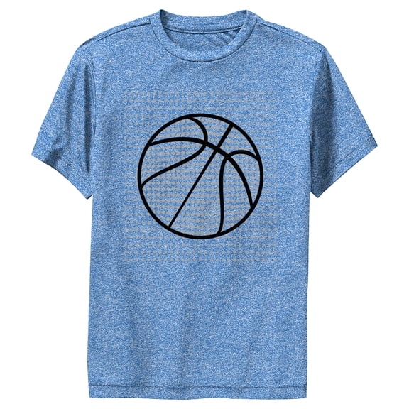 Boy's Lost Gods Bold Basketball Performance Graphic Tee Royal Blue Heather Large