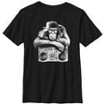 thumbnail image 1 of Boy's Lost Gods Boombox Chimp  Graphic Tee Black Small, 1 of 4
