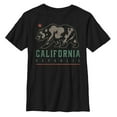thumbnail image 1 of Boy's Lost Gods California Republic Bear Shadow  Graphic Tee Black Medium, 1 of 4