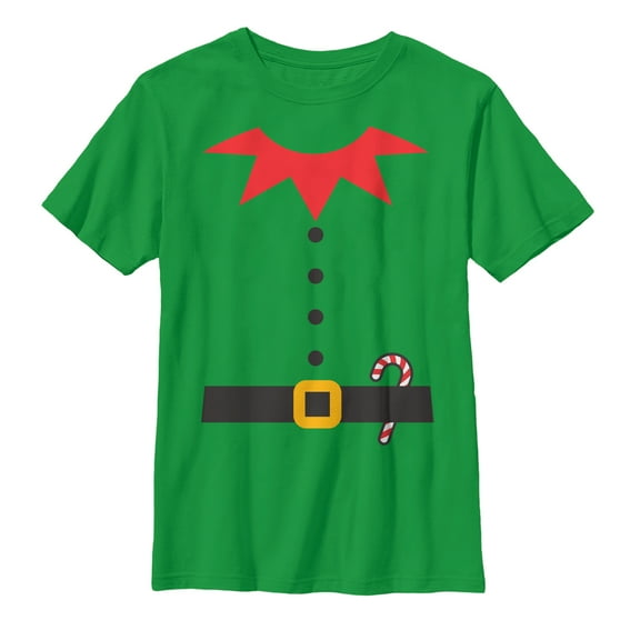 Boy's Lost Gods Christmas Costume  Graphic Tee Kelly Green Small