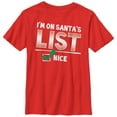 thumbnail image 1 of Boy's Lost Gods Christmas Nice List  Graphic Tee Red X Large, 1 of 3