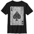 thumbnail image 1 of Boy's Lost Gods Distressed Ace of Spades Graphic Tee Black Medium, 1 of 4