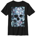 thumbnail image 1 of Boy's Lost Gods Flower Skull  Graphic Tee Black Small, 1 of 4