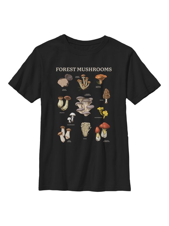 Boy's Lost Gods Forest Mushrooms Graphic T-Shirt