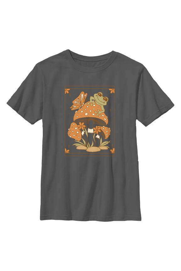 Boy's Lost Gods Frog and Mushroom Tarot Graphic T-Shirt