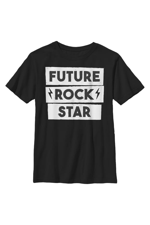 Boy's Lost Gods Future Rock Star Graphic Tee Black Medium
