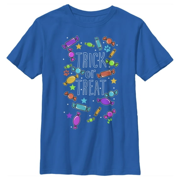 Boy's Lost Gods Halloween Candy Explosion Graphic Tee Royal Blue Large