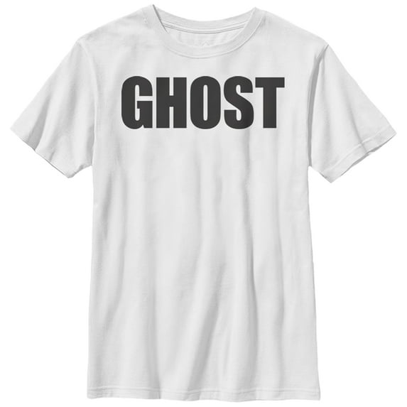 Boy's Lost Gods Halloween Ghost Print Graphic Tee White Small