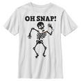 thumbnail image 1 of Boy's Lost Gods Halloween Oh Snap  Graphic Tee White X Small, 1 of 4