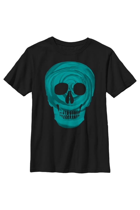 Boy's Lost Gods Hypnosis Skull Graphic Tee Black Small