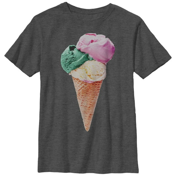 Boy's Lost Gods Ice Graphic Tee Charcoal Heather Large