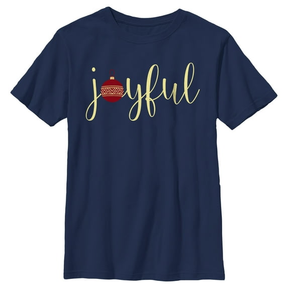 Boy's Lost Gods Joyful Ornament Graphic Tee Navy Blue Medium