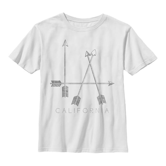 Boy's Lost Gods L.A. California Arrows Graphic Tee White Medium