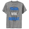 thumbnail image 1 of Boy's Lost Gods Lacrosse Train Win Repeat Performance Graphic Tee Charcoal Heather Medium, 1 of 4