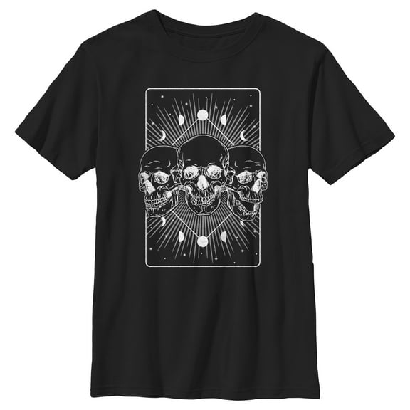 Boy's Lost Gods Moon Phase Skulls Graphic T-Shirt