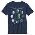 thumbnail image 1 of Boys' Husky Lost Gods Moon Phases Diagram Graphic Tee Navy Blue X Large, 1 of 3