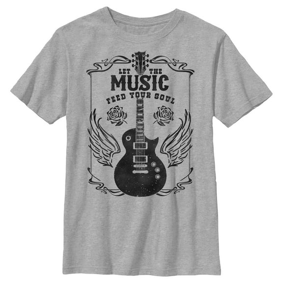 Boy's Lost Gods Music Feed Your Soul Graphic T-Shirt