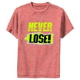thumbnail image 1 of Boy's Lost Gods Never Lose Rip Performance Graphic Tee Red Heather X Large, 1 of 4