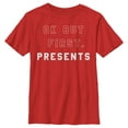 thumbnail image 1 of Boy's Lost Gods Ok but First Presents  Graphic Tee Red X Large, 1 of 4