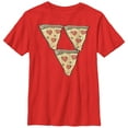 thumbnail image 1 of Boy's Lost Gods Pizza Triangle Graphic Tee Red Medium, 1 of 3